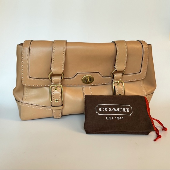 Coach Hampton Large Leather Satchel - Picture 1 of 6